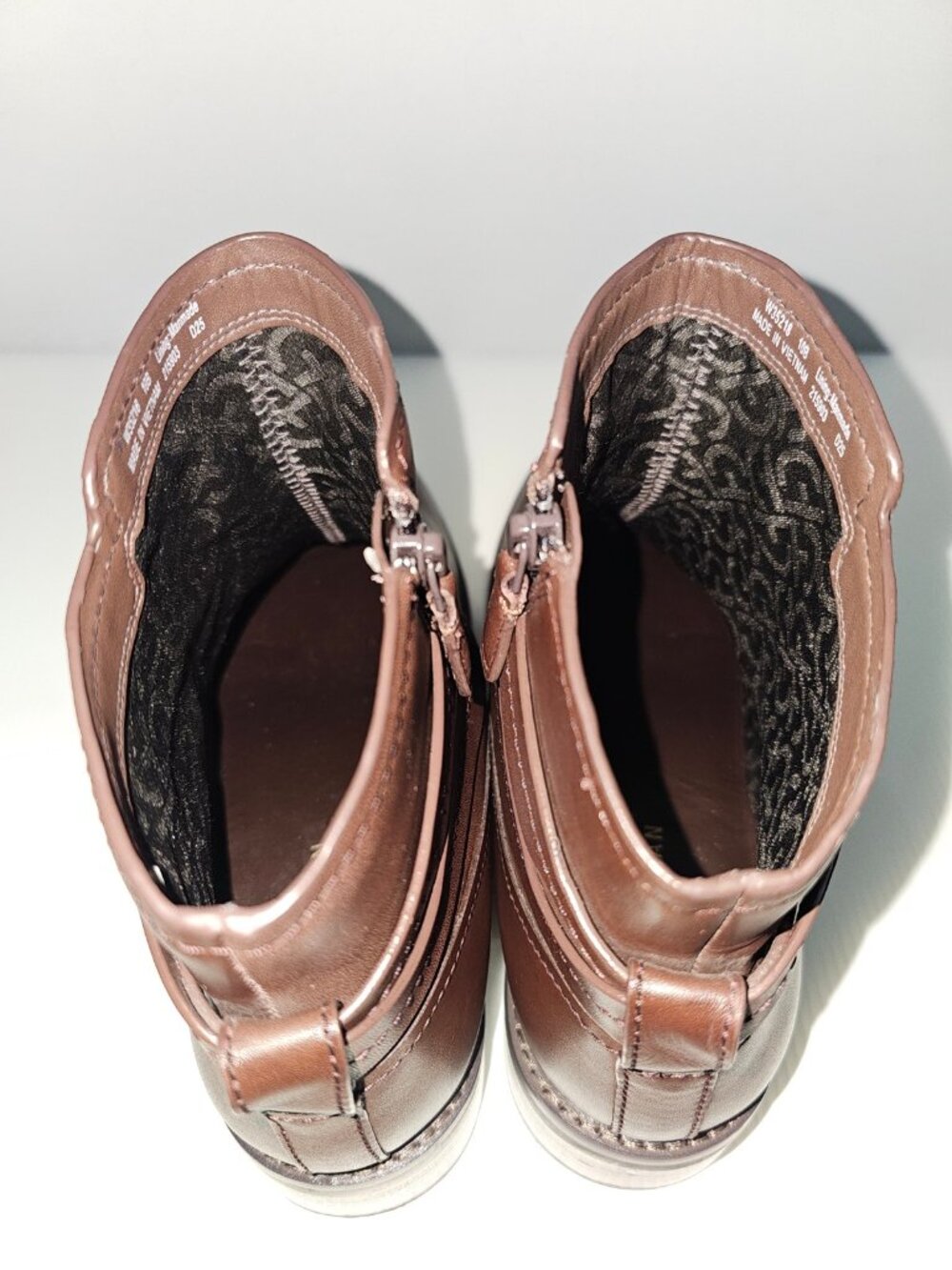 Cole Haan Rosalyn Waterproof Ankle Boot Womens 10 Madeira Brown Leather Low Heel - Picture 10 of 15